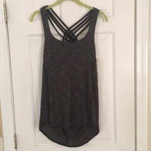Lululemon Wild tank size 8 heathered black